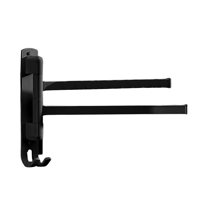 Magideal - Toallero Autoadhesivo, Acero Inoxidable Toallero Colgador Toallero Barra Toallero Organizador De Almacenamiento Varilla Doble Montado En La Pared Para 2 Varillas Negro