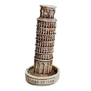 Magideal - Torre Artesanía Italia Pisa Piazza Resina Arte Miniatura Recuerdo Modelo Arena Mesa Accesorio Mesa Decoración Coleccionables Decoración