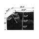 thumbnail image 2 of Cloud Sofa,Corduroy Fabric,Deep Seat Couches,Double-layer design,Removable Cushion,No Assembly, DIY Combination for Living room, Bedroom,Conference room ,Apartment,Black, 2 of 3