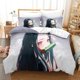 thumbnail image 3 of Cartoon -Bedding -Sets for- Kids Boys Girls -Anime Comforter Set- Nezuko Kamado -Japanese Anime- Duvet Cover 3 Pieces 1 Duvet- Cover and 2 Pillowcase Gift- for Him Twin173x218cm, 3 of 5