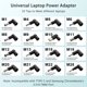 thumbnail image 4 of Adaptador universal de 90W para portátil compatible con HP, Dell, Lenovo, Acer, Asus, IBM, Shiba, Chromebook – Carga rápida con 16 conectores, 4 of 7