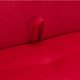 thumbnail image 5 of Banqueta Lua Con Respaldo 2 Cuerpos Felpa Rojo, 5 of 6