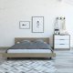 thumbnail image 1 of Cama 1.5 Plazas + 1 Velador Miel / Blanco, 1 of 7