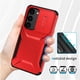 thumbnail image 4 of Funda Resistente para Samsung Galaxy S23 FE con Tapa Deslizante y Protección Militar Rojo, 4 of 6