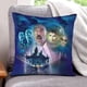 thumbnail image 1 of Mansión Embrujada Fundas de almohada de terciopelo con tema, regalos de funda de almohada, decoración para el hogar, cojín de lanzar, regalo de cumpleaños para fans y parejas. 45cm x 45cm., 1 of 6