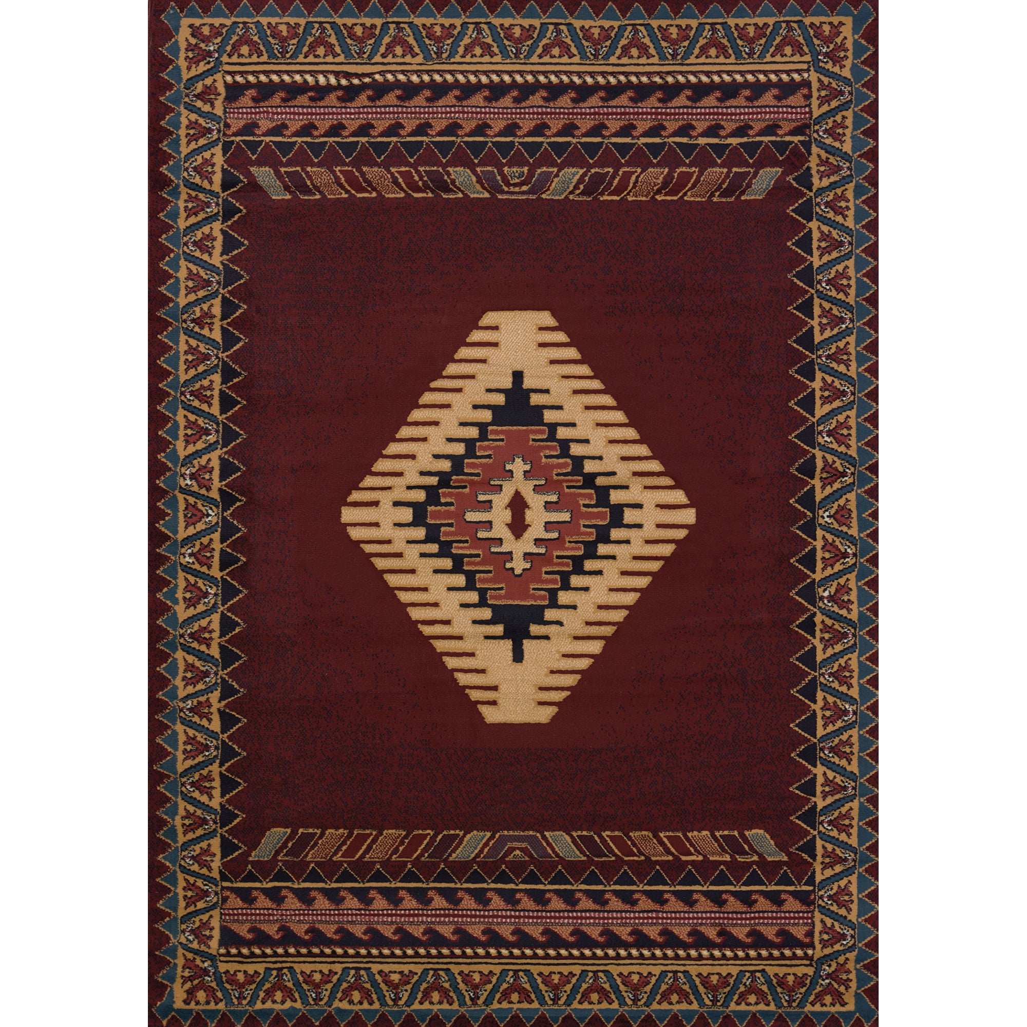 Alfombra United Weavers Tucson Manhattan 56 X 91 Cm Color Burdeos