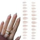 thumbnail image 1 of Juego completo de uñas postizas francesas. Lindas uñas postizas de perlas prensadas para mujeres y niñas. 24 piezas., 1 of 5
