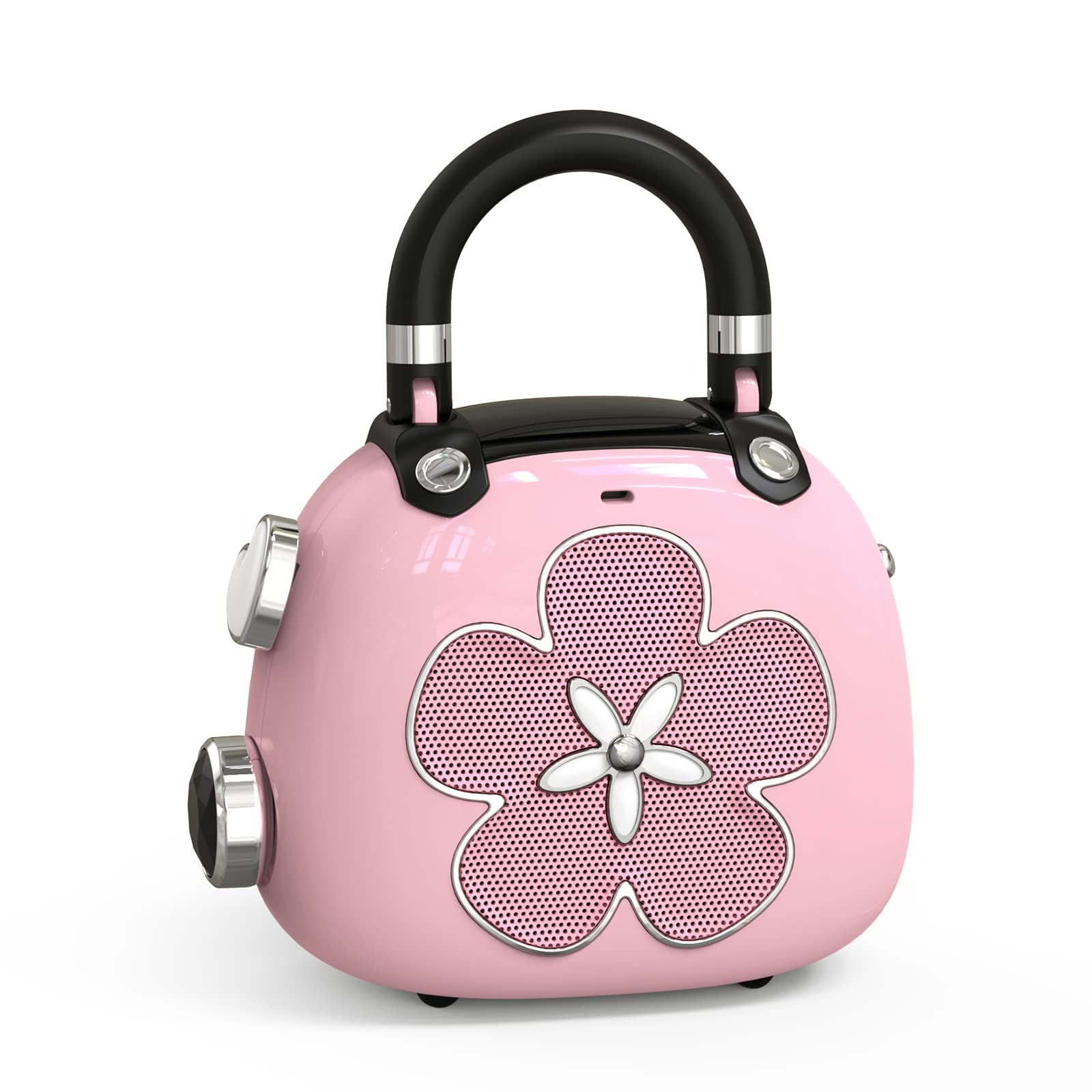 Minialtavoz Bluetooth Doss Candy Llavero Inalámbrico 2 En 1 Rosa