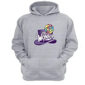 Genérico - Polerón Canguro Wonka Gris Claro Talla Xs Unisex