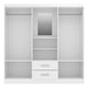 thumbnail image 5 of Clóset Evora 4P 2C Blanco - Roble, 5 of 6