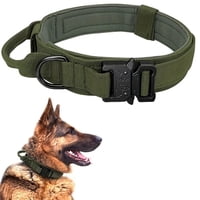 Defensor - Collar Táctico, Para Perros Reforzado Ajustable, Talla Xl Verde
