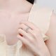 thumbnail image 5 of Anillo de Promesa de Boda para Mujer, Anillos de Compromiso de Moissanita 1 Uds Color D VVS1, Anillo de Diamante de Corte Redondo de Plata Esterlina 925 para Mujer Novia Madre, 5 of 9