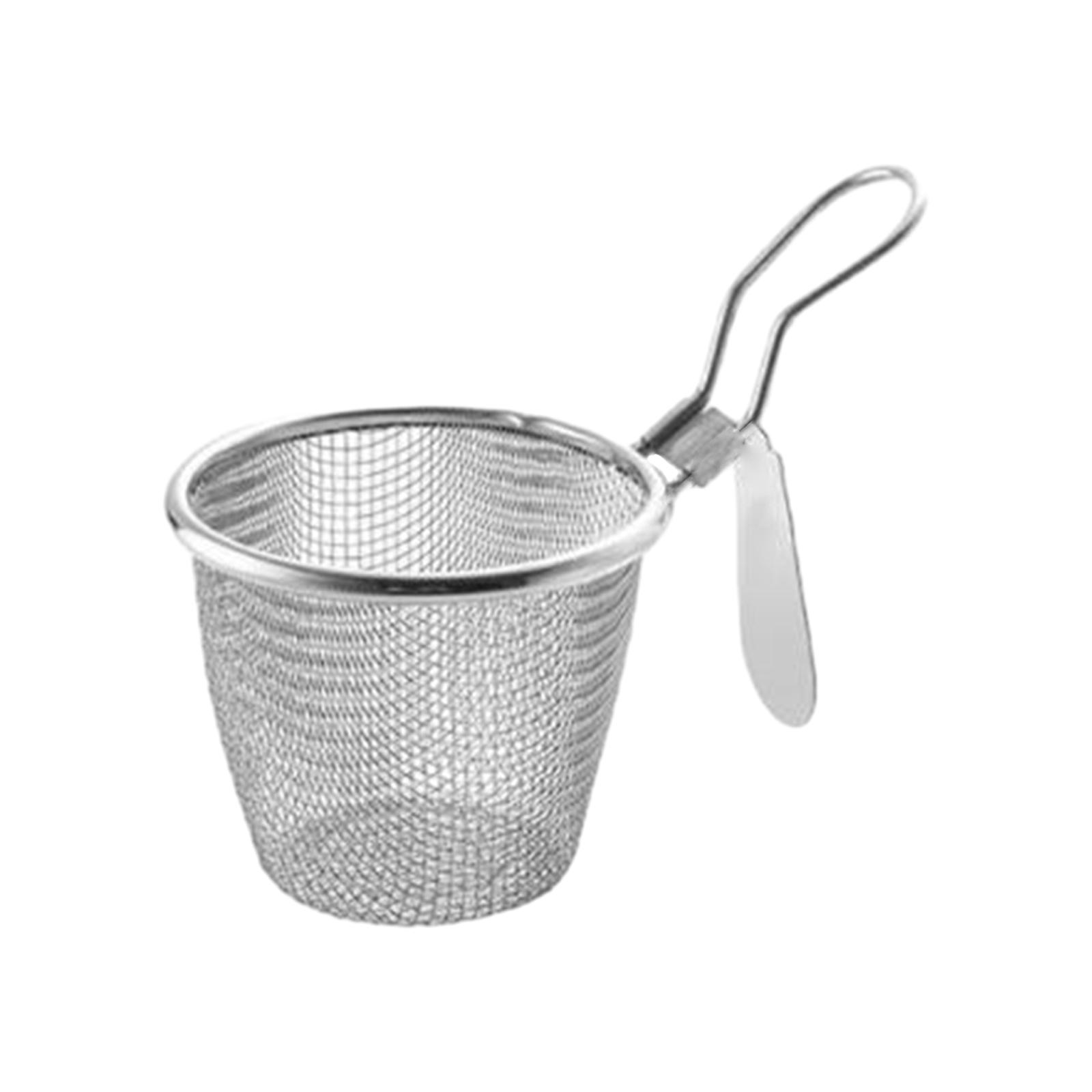 Magideal - Cesta De Malla Para Pasta, Colador De Alimentos, Colador Fino, Cuchara Coladora De Espagueti, Acero Inoxidable Para Pasta, Fideos, Colar Para Cocinar