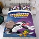 thumbnail image 4 of Sylvester y Tweety Pie Conjunto de sábanas temático, trío de piezas, cómodo y amigable con la piel, diseño único, regalo de decoración para el hogar para familiares, amigos y fans,173cm *218cm, 4 of 6