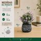 thumbnail image 5 of Set 3 Plantas Artificiales Flores Velo de Novia Decoracion purpura, 5 of 6