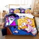 thumbnail image 3 of Cartoon Lankybox Bedding Set Quilt Cover and Pillowcase Queen3-Piece Bedding Set (1 Duvet Cover + 2 Pillow Shams), 3 of 4