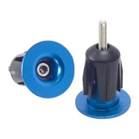 Magideal - 2 Tapones Para Extremos De Manillar De Bicicleta, Tapas Para Extremos De Manillar, Piezas De Fácil Instalación, Tapones Para Extremos De Barra Para Ho Azul