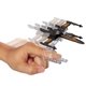 thumbnail image 2 of Vehículo Star Wars Hot Wheels Starfighter con alas abiertas, naranja, 2 of 5