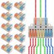thumbnail image 1 of DIANN 10 conectores de palanca para cables 28-12 AWG, empalme rápido, 1 of 5