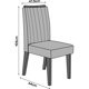 thumbnail image 3 of Comedor Billie 8 Sillas 200X100X82 Cm Gris, 3 of 5