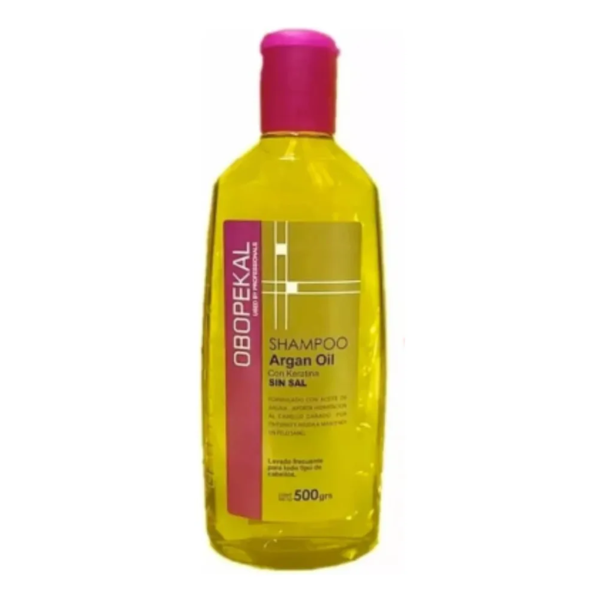 Obopekal - Shampoo Argan Oil + Keratina Sin Sal 500 Ml