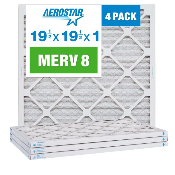 Filtro de aire Aerostar MERV 8 19.5x19.5x1 - 4 unidades