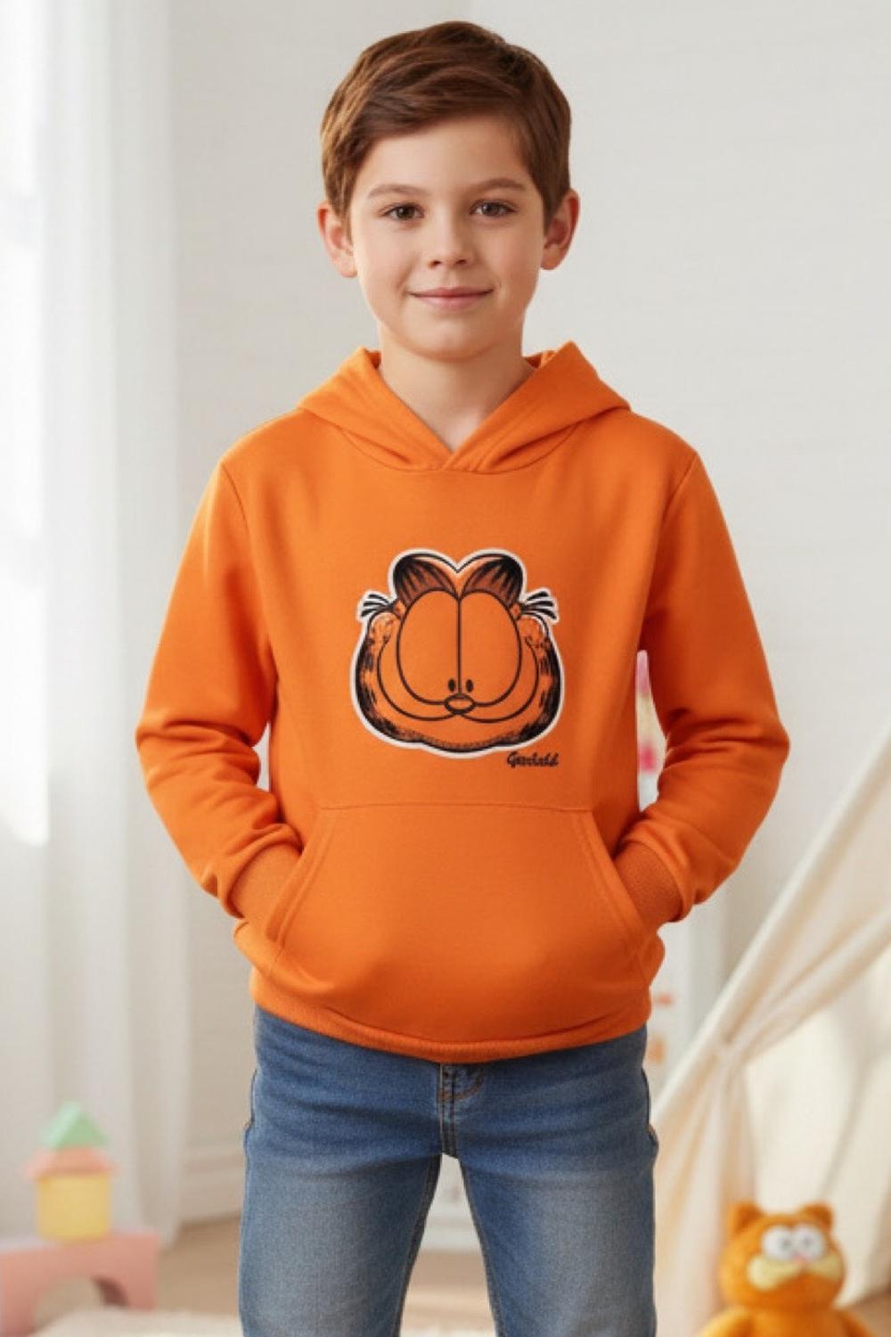 Nickelodeon - Polerón Niño Garfield Naranja 6