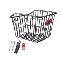 Ioensy - Cesta Trasera Para Guardar Bicicletas De Metal Sin Cubierta Accesorios Para Bicicleta Plegable