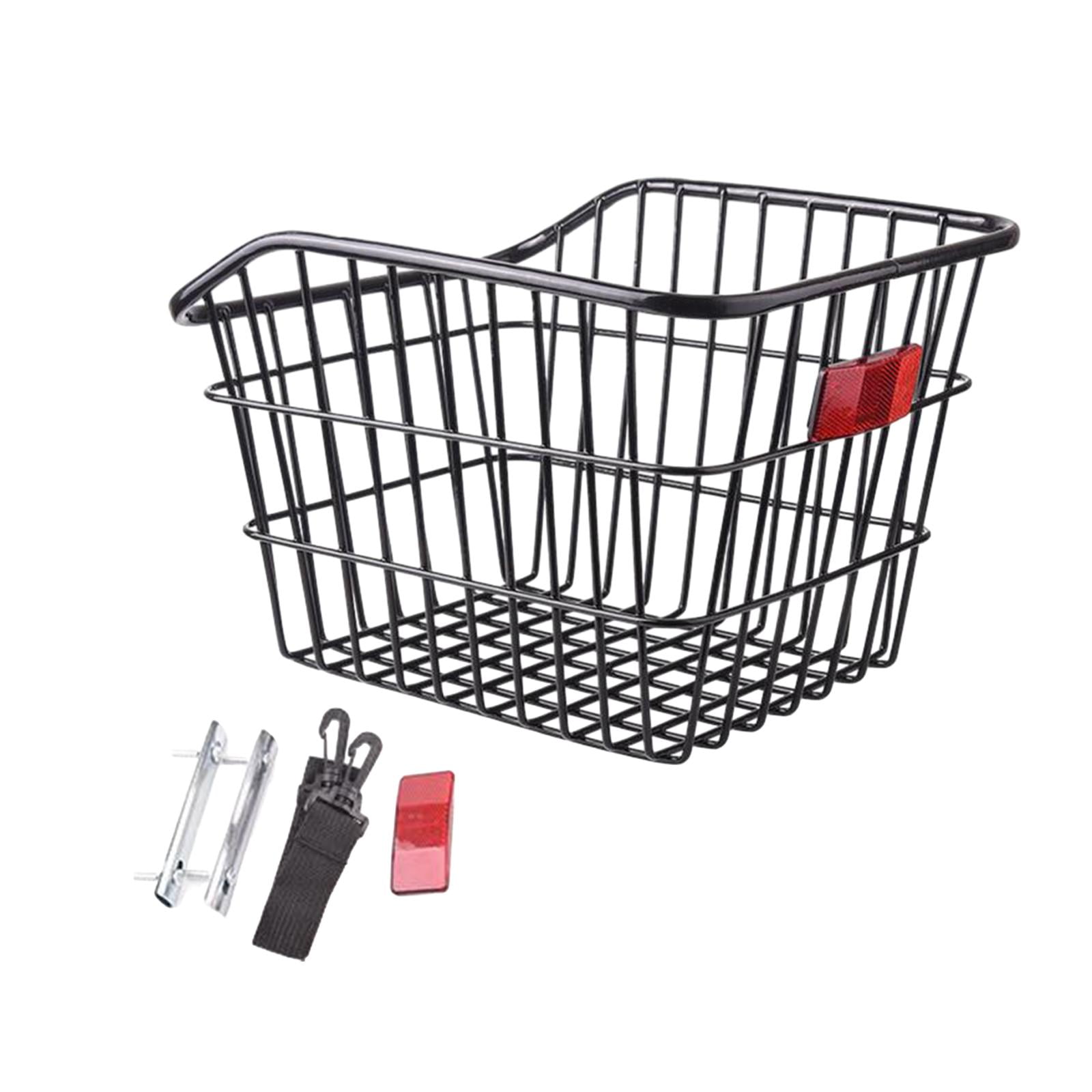 Ioensy - Cesta Trasera Para Guardar Bicicletas De Metal Sin Cubierta Accesorios Para Bicicleta Plegable