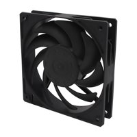 Bothyi - Ventilador De Caja De Enfriamiento Silencioso 12 Cm / 120 Mm Diy 4 Pines Para Caja De Computadora Plataforma De Minería Negro