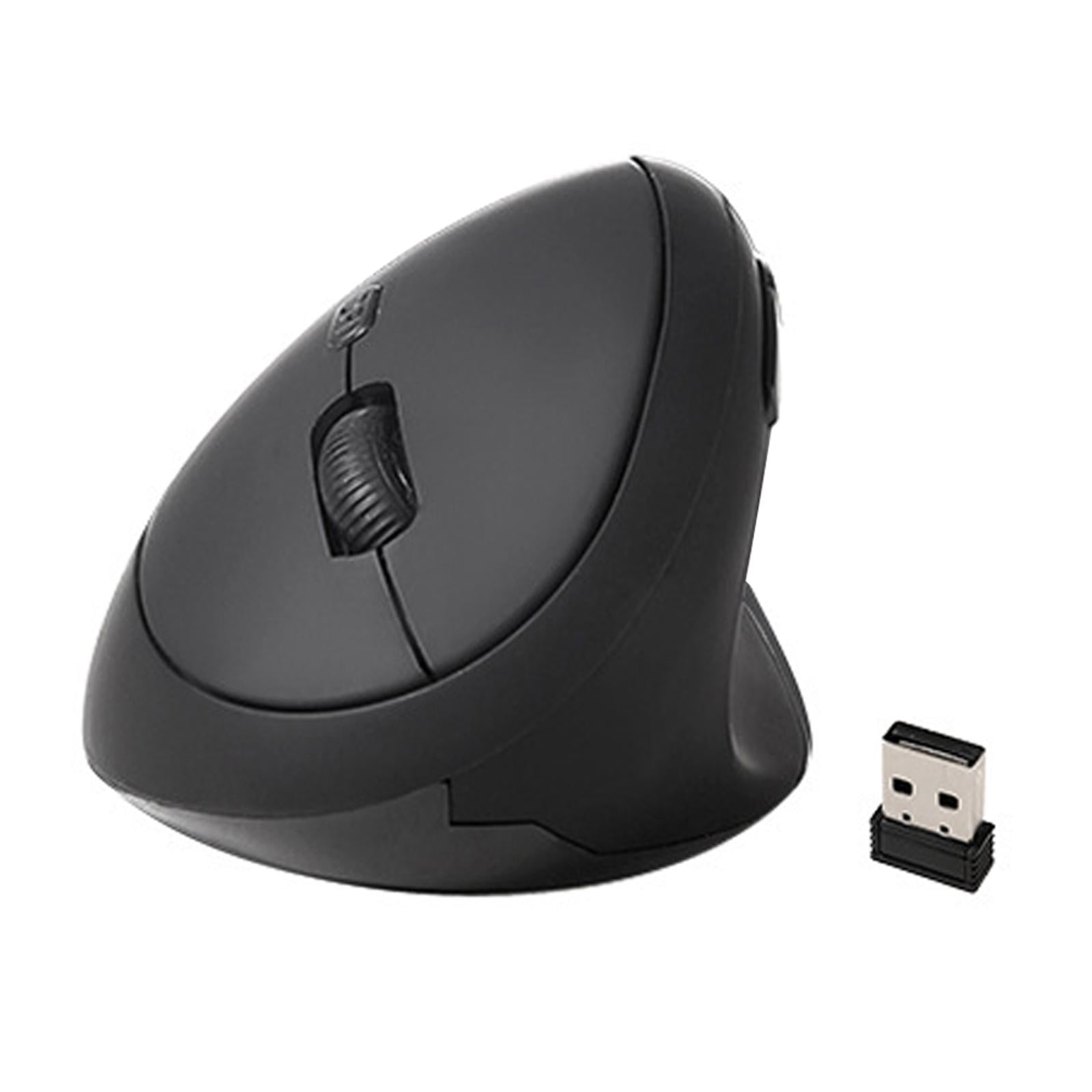 Magideal - Ratón Ergonómico Vertical Para Juegos Ratón Cómodo Para Juegos 2 Formas De Conexión Recargable 2.4g 6d Accesorios Para Pc Para Negro