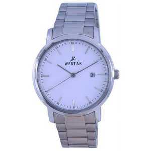 Reloj Westar 50243Stn101 Para Hombre De Cuarzo De Acero Inoxidable Con Esfera Blanca