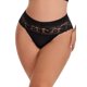 thumbnail image 1 of INSPIRE CHIC Bragas de Encaje de Corte Alto para Mujer Cobertura Completa de Cintura Alta Bragas de Encaje Talla Extra Grande Negro, 1 of 4