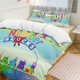 thumbnail image 2 of Number Block Bedding Set Duvet Cover Comfortable and Lightweight Cartoon Bedding 3 Piece Bed Set, 2 of 5