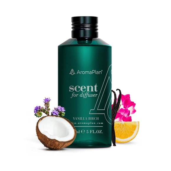 Aceite esencial AromaPlan, aroma a vainilla y abedul, 148 ml, para difusor