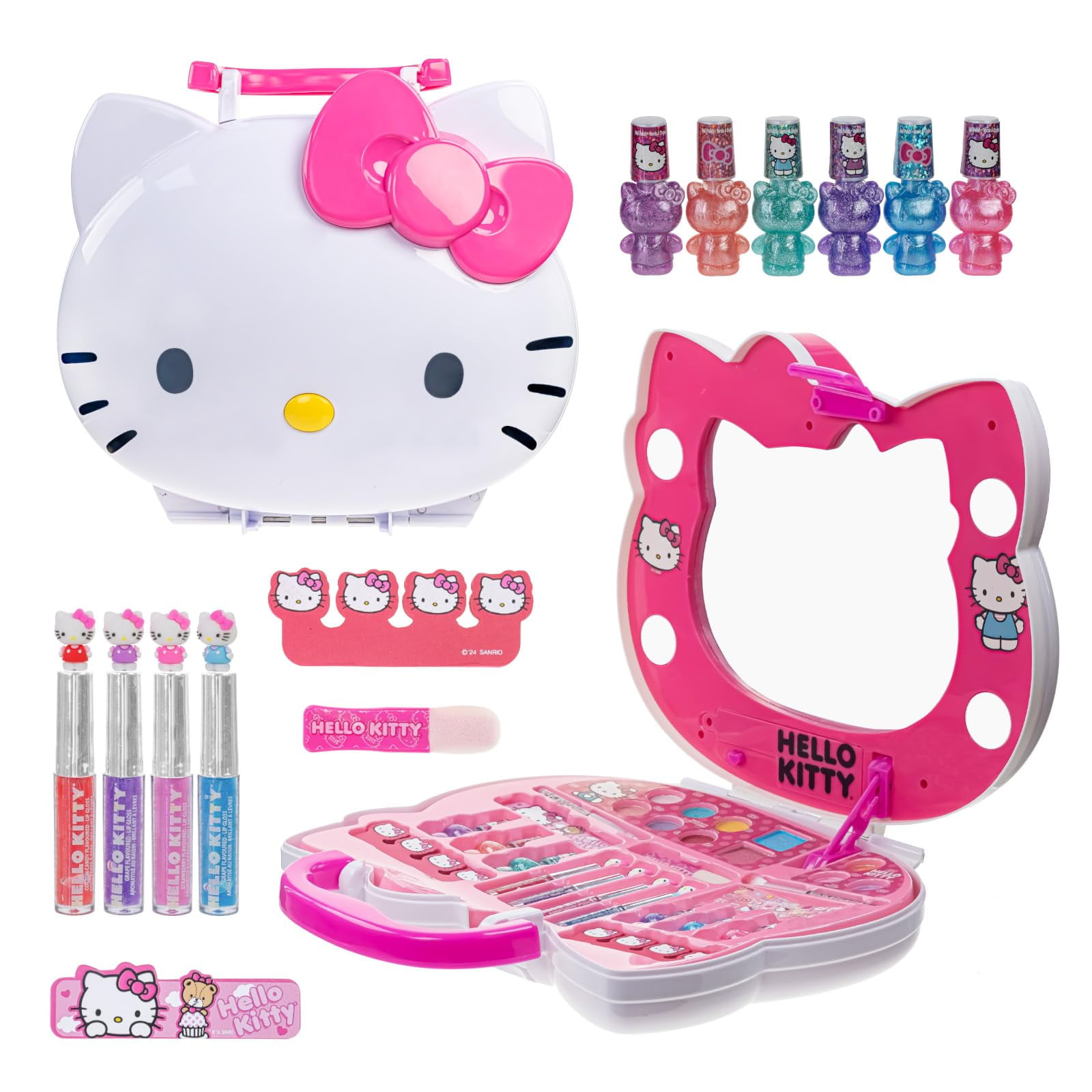 Set De Tocador De Maquillaje Townley Girl Hello Kitty Con Iluminación