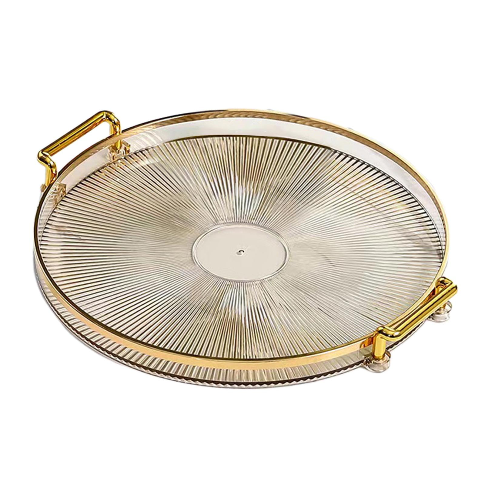 Bothyi - Bandeja Multifunción Para Servir Con Asas, Bandeja De Postre Para Fiesta, Color Dorado Claro