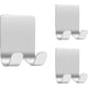 thumbnail image 1 of Soporte para afeitadora de ducha (2 unidades), ganchos autoadhesivos de acero inoxidable para afeitadora, soportes, organizadores, gancho resistente para ducha, baño, inodoro y lufa., 1 of 7