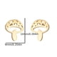 thumbnail image 2 of 1pair Cartoon Mushroom Design Stainless Steel Stud Earrings - Perfect for Men's Wedding Parties!, 2 of 4