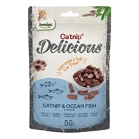 Snack Dentalight Delicious Pescado Con Catnip Para Gato 50Gr