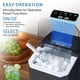 thumbnail image 2 of Máquina de hielo Grytry para hacer hielo, 9 cubos, 6 minutos, 12 kg, 24 horas, color negro, 2 of 3
