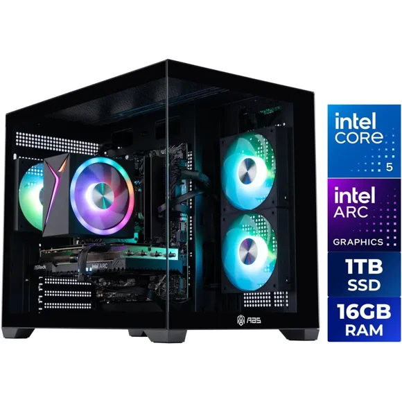 PC Gamer Intel Flux II Aqua Intel Core 5 120 Arc A750 8GB 16GB DDR4 3200 1TB M.2 SSD
