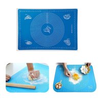 Genérico - Lámina Silicona Amasar Bizcocho Pizza Pan Fondant 50X40 Cm