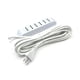 thumbnail image 1 of Alargador Múltiple 5mts 10a Zapatilla 6 Posiciones Led Sec Blanco, 1 of 5