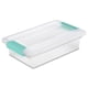 thumbnail image 1 of Contenedores de almacenamiento Sterilite Clip Box, paquete de 6 unidades, pequeños y transparentes, 1 of 9