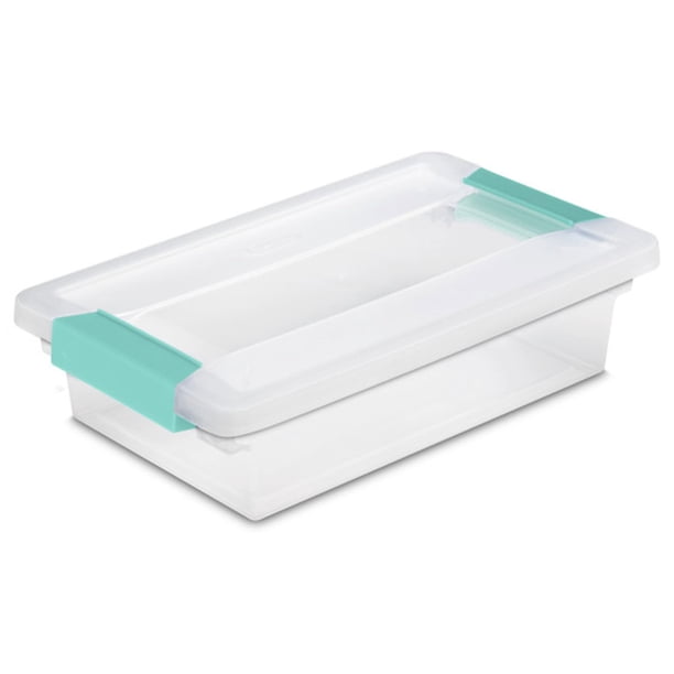 Contenedores de almacenamiento Sterilite Clip Box, paquete de 6 unidades, pequeños y transparentes