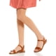 thumbnail image 2 of Sandalia plana Steve Madden Dina de piel bronceada para mujer, talla 8.5US, 2 of 4