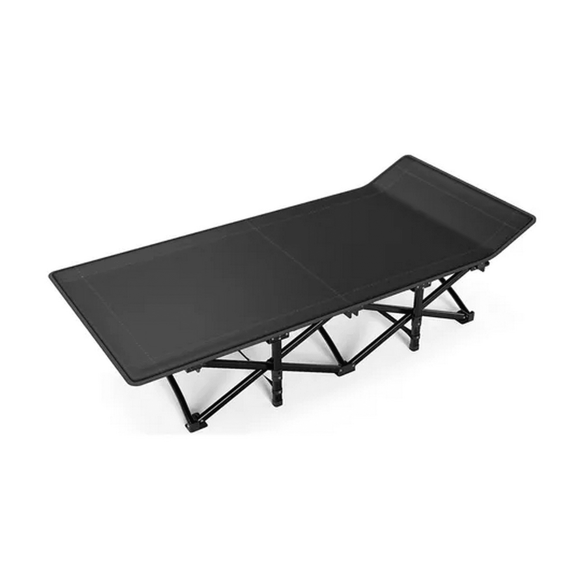 Genérico - Cama Plegable Ligera Portátil Interior Y Camping 190x71 Cm Gris