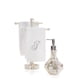 thumbnail image 5 of Dispensador de jabón de manos Milano para baño, dispensador de loción decorativo para encimera con acabado en hermosa madreperla, con bomba duradera para una decoración de baño elegante, 5 of 7