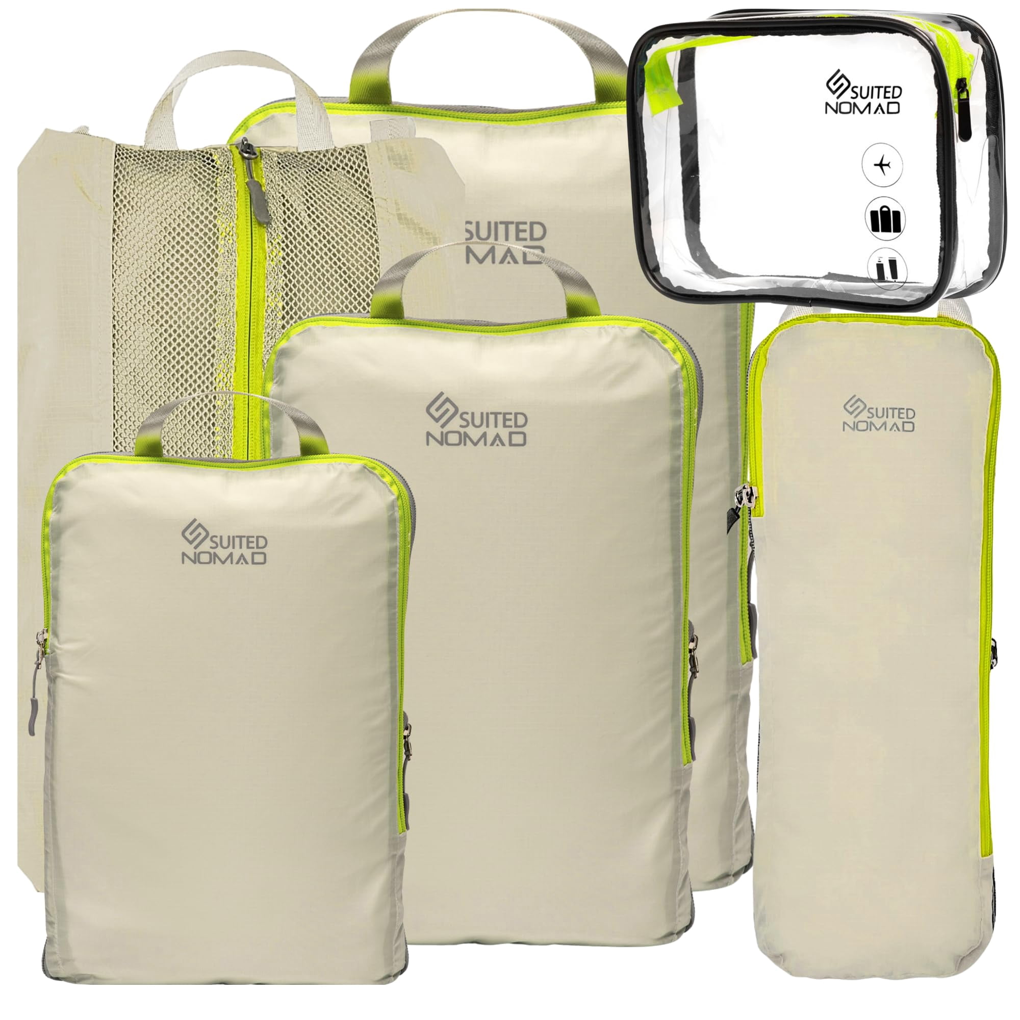 Set De Cubos De Embalaje De Compresión Suitednomad Ultralight Travel